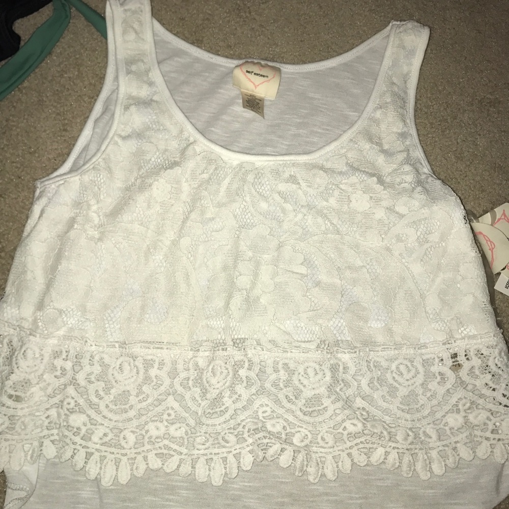 lace crop top